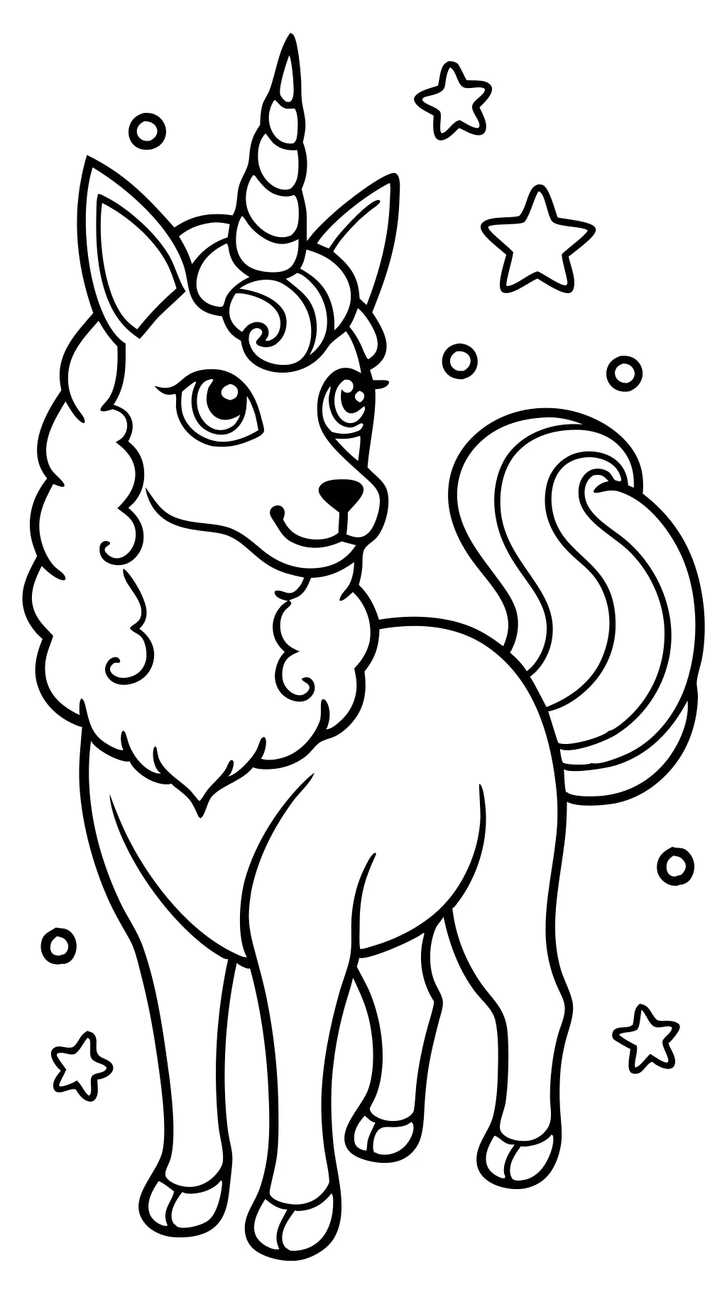 coloriages de chien de licorne